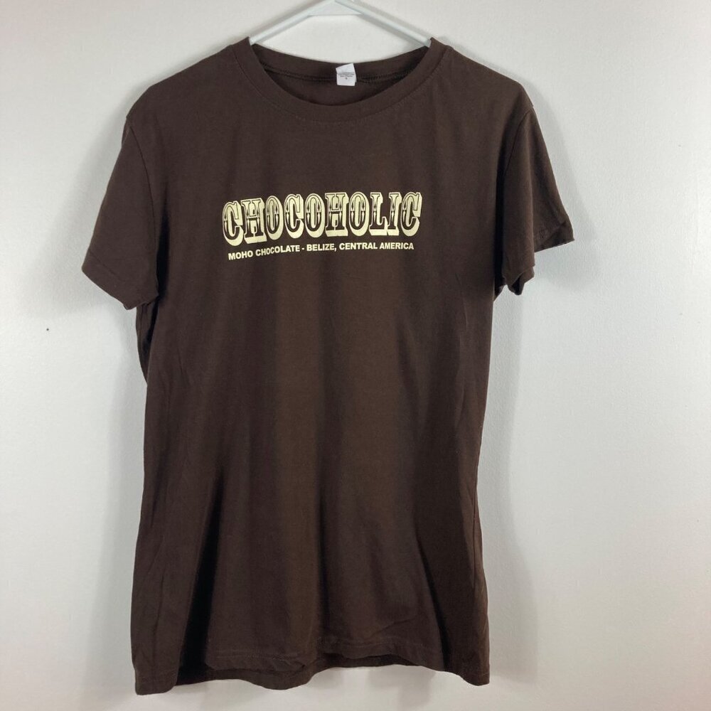 Womens Tultex Chocoholic Moho Chocolate-Belize Tee Shirt Brown M